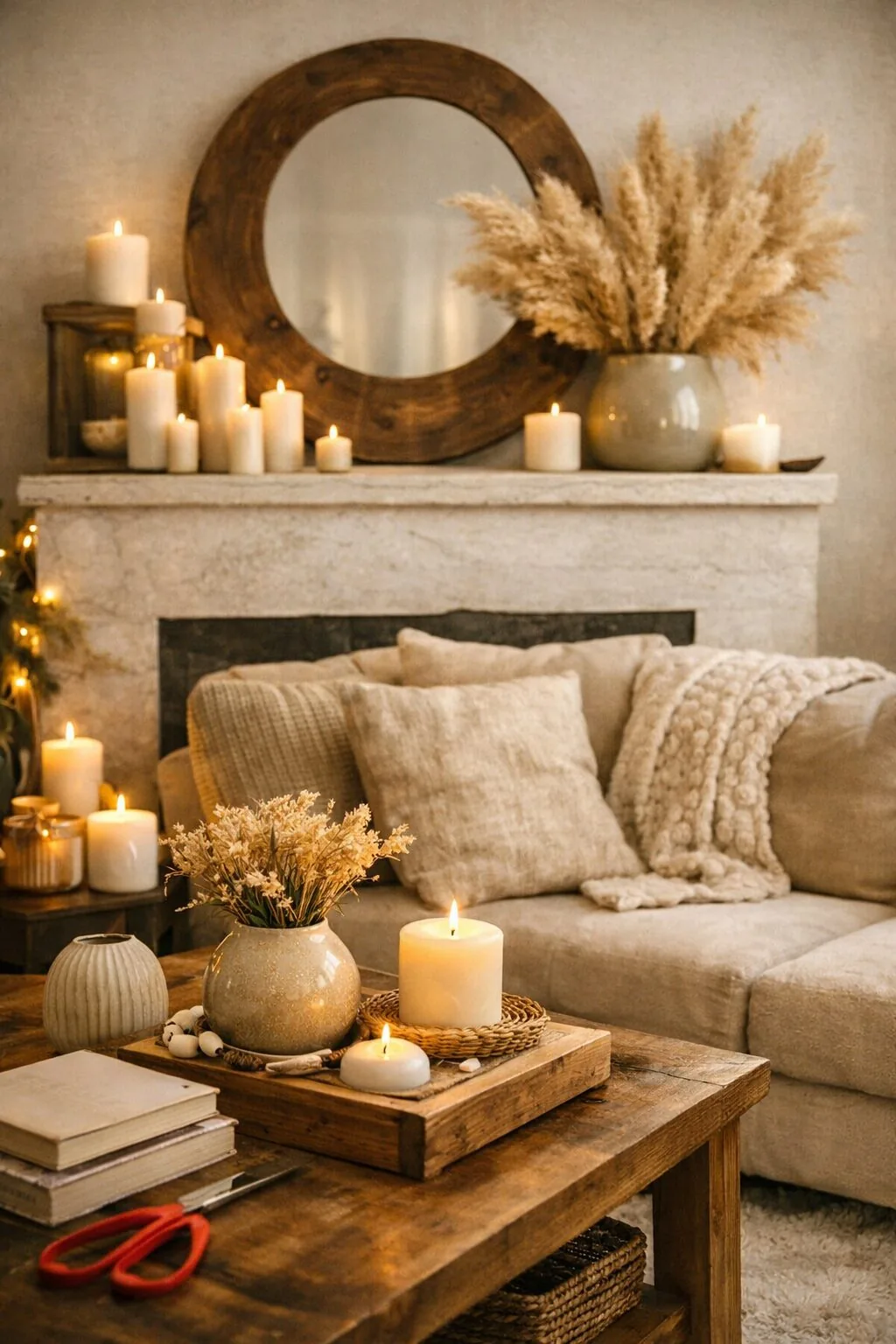 Cozy Living — Warm Interiors — Home Decor Pinterest thumbnail (2:3) designed by Abdul Wassay