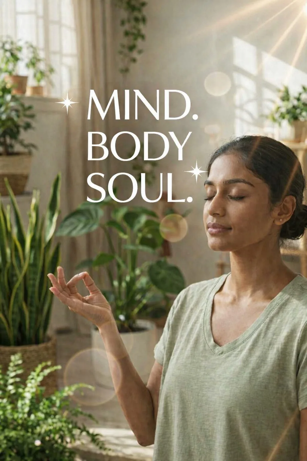 Mind. Body. Soul. — Wellness / Editorial Pinterest thumbnail (2:3) designed by Abdul Wassay