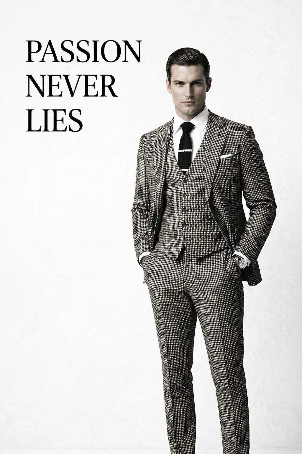 Passion Never Lies — Fashion / Editorial Pinterest thumbnail (2:3) designed by Abdul Wassay
