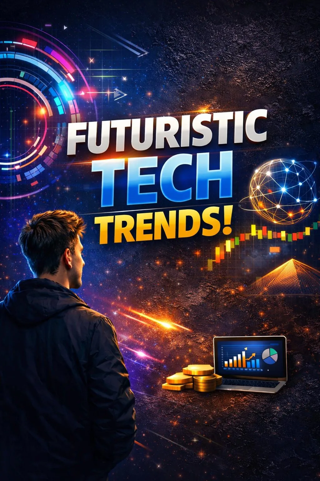 Futuristic Tech Trends! — Tech / Future TikTok thumbnail (9:16) designed by Abdul Wassay