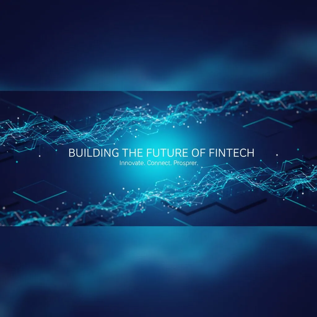 Building the Future of Fintech — Professional LinkedIn thumbnail (4:1) designed by Abdul Wassay